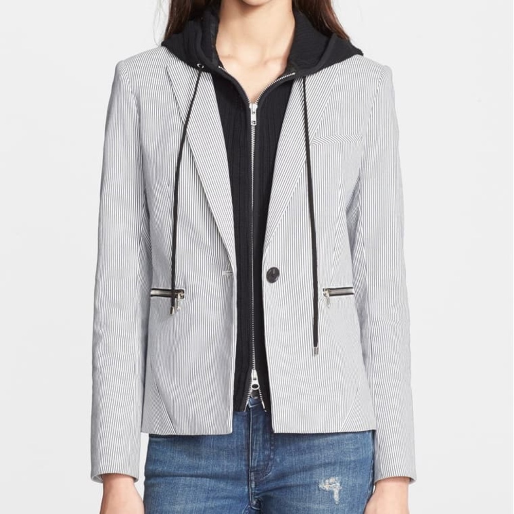 Veronica Beard Stripe Schoolboy Jacket Size 6